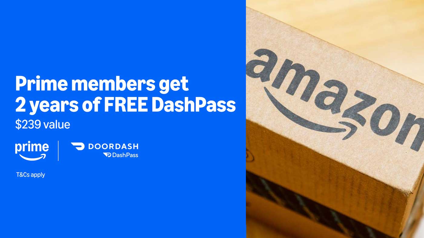 Les membres Prime peuvent actuellement bénéficier gratuitement de deux ans de DoorDash DashPass