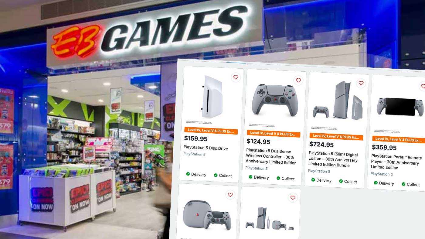 EB Games propose d'autres articles PlayStation pour le 30e anniversaire à livrer