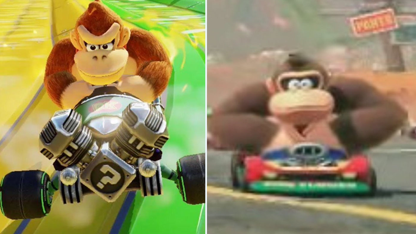 Donkey Kong a un nouveau look mignon dans le nouveau jeu Mario Kart