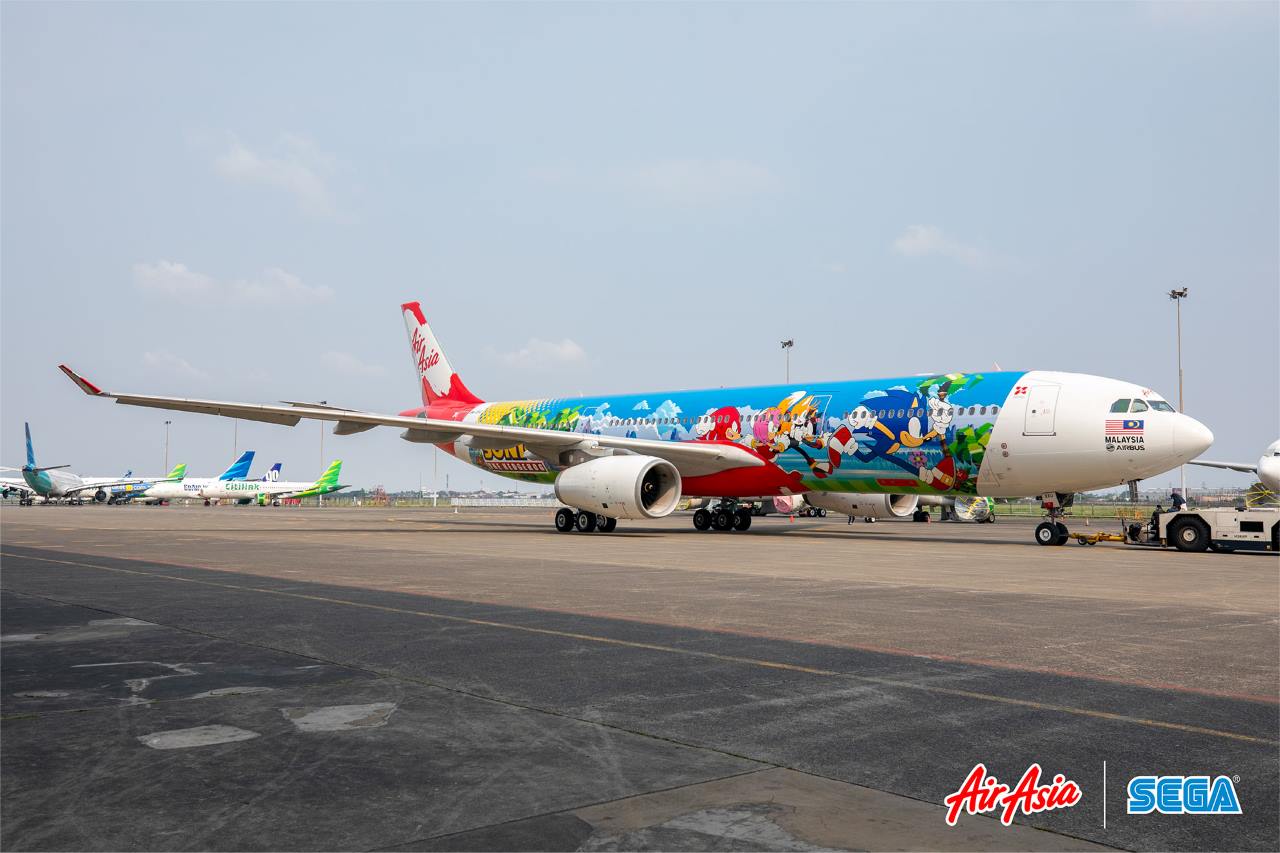 AirAsia et Sonic the Hedgehog de SEGA accueillent les passagers avec style