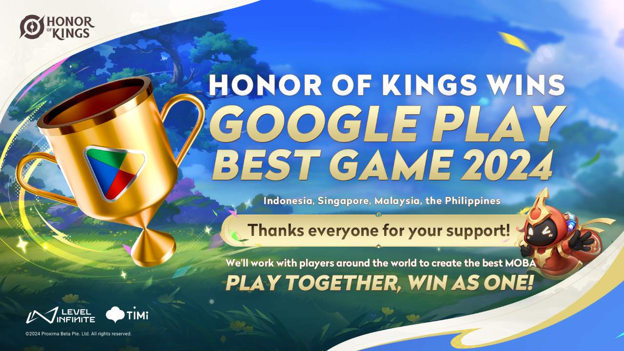 Honor of Kings remporte le prix du meilleur jeu Google Play de 2024 en Asie du Sud-Est