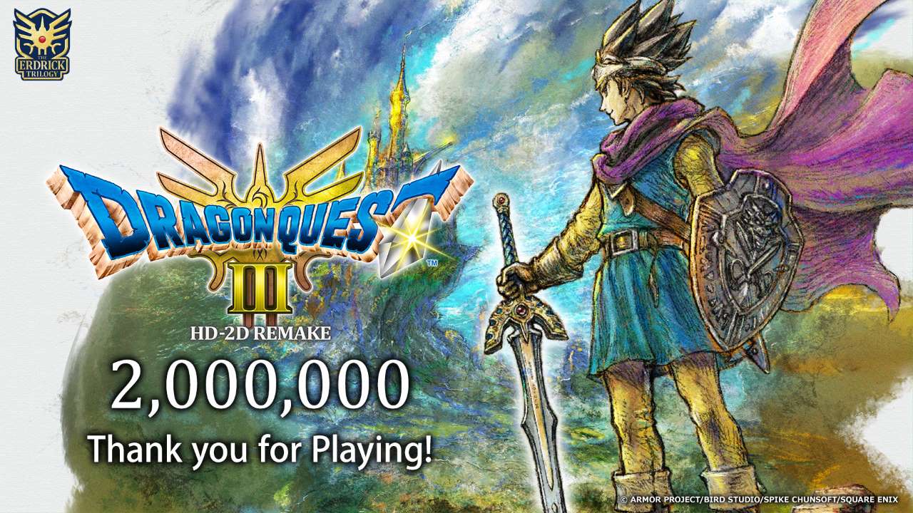 Le remake de Dragon Quest III HD-2D se vend à plus de 2 millions d&amp;#39;unités dans le monde