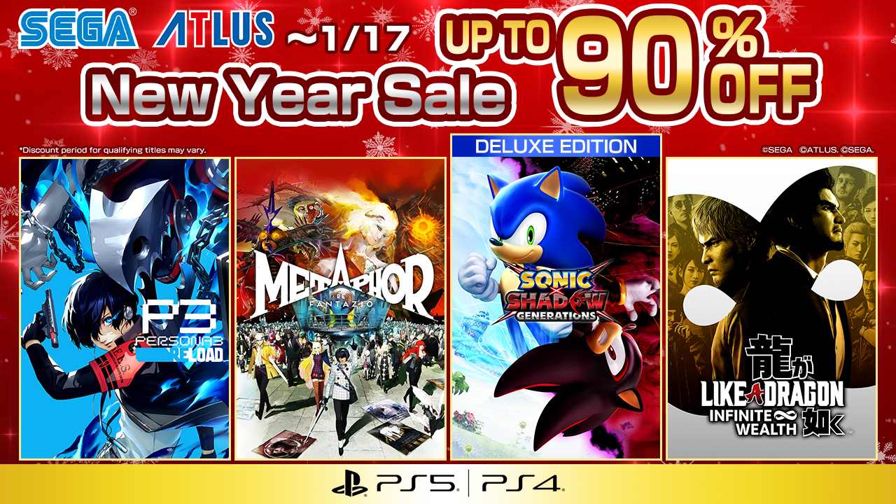 SEGA propose des réductions sur plusieurs titres populaires lors des soldes du Nouvel An et de l&amp;#39;hiver