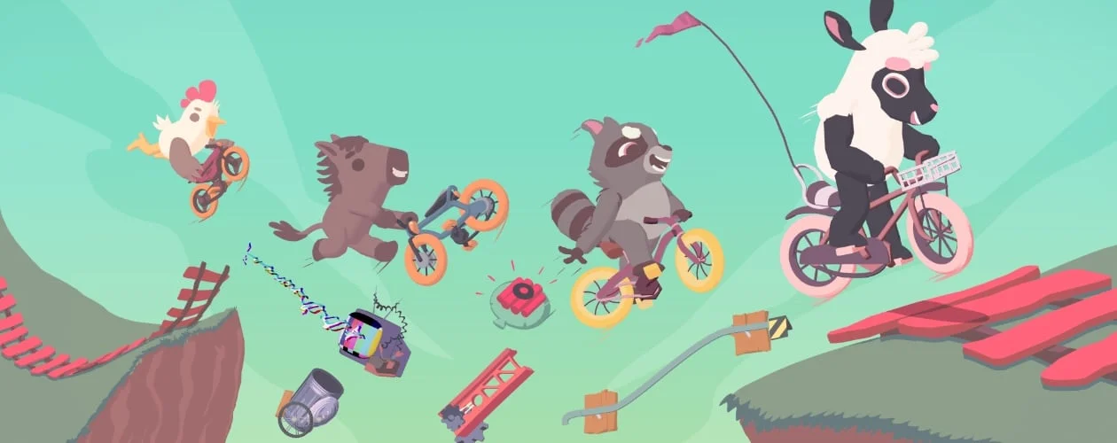 Ultimate Sheep Raccoon est une suite de course de vélo à Ultimate Chicken Horse