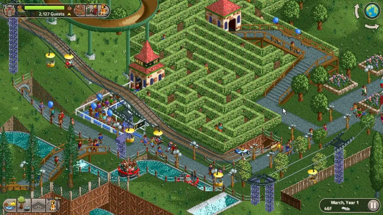 RollerCoaster Tycoon Classic arrive sur Nintendo Switch